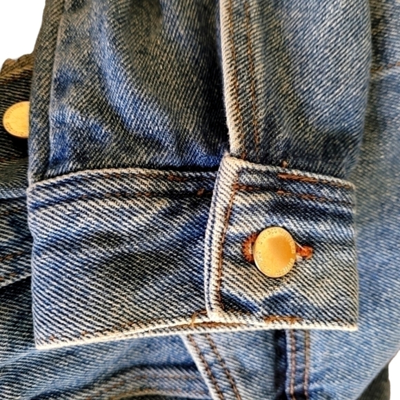 Divided by H&M Denim Jean Jacket with Handpainted Design Size 10 - Picture 4 of 10